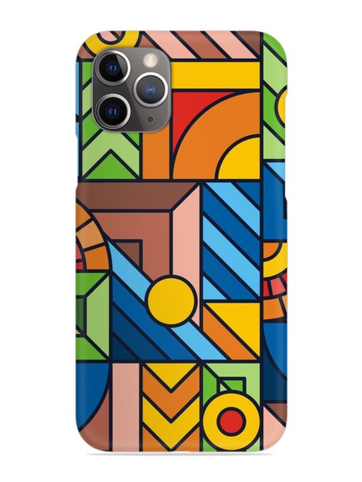 Colorful Geometric Snap Case for Apple Iphone 11 Pro