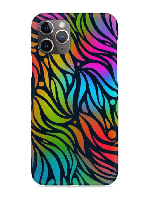 Abstract Leaf Design Snap Case for Apple Iphone 11 Pro Zapvi