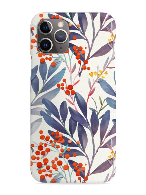 Seamless Floral Pattern Snap Case for Apple Iphone 11 Pro