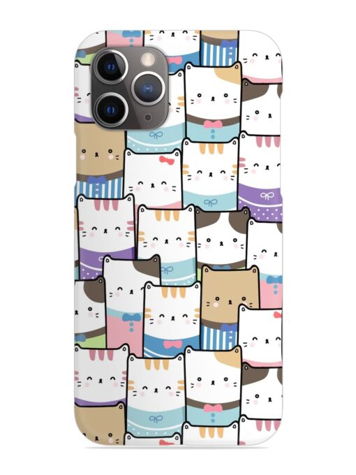 Cute Adorable Cat Snap Case for Apple Iphone 11 Pro Zapvi