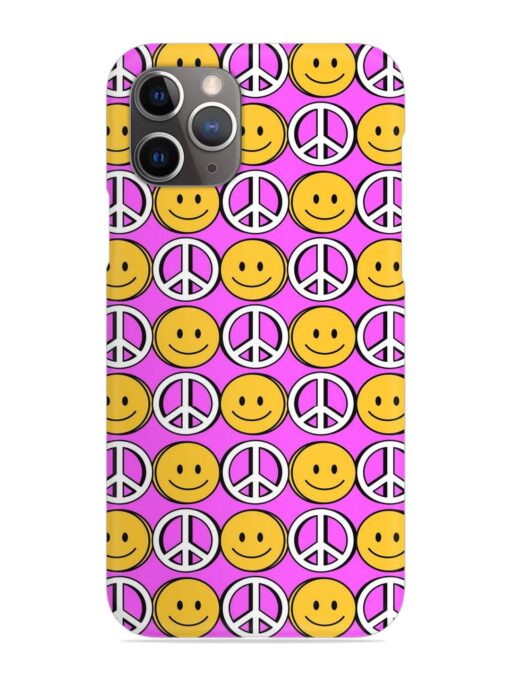 Smiley Face Peace Snap Case for Apple Iphone 11 Pro Zapvi