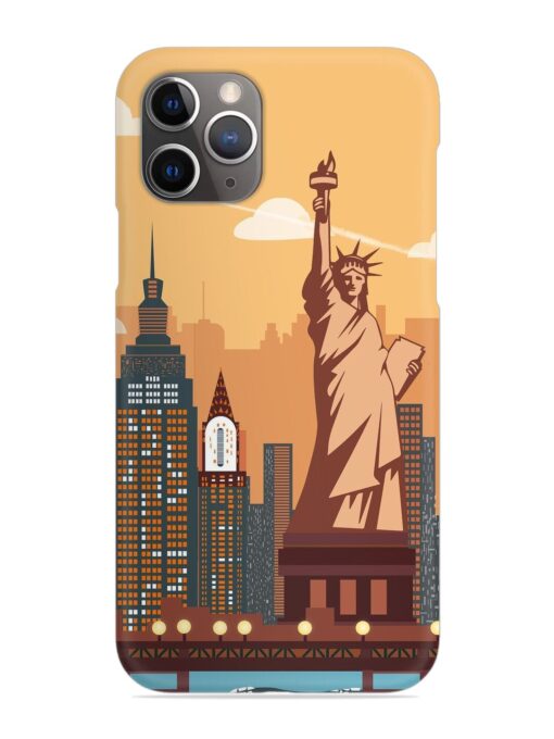 New York Statue Of Liberty Architectural Scenery Snap Case for Apple Iphone 11 Pro Max Zapvi