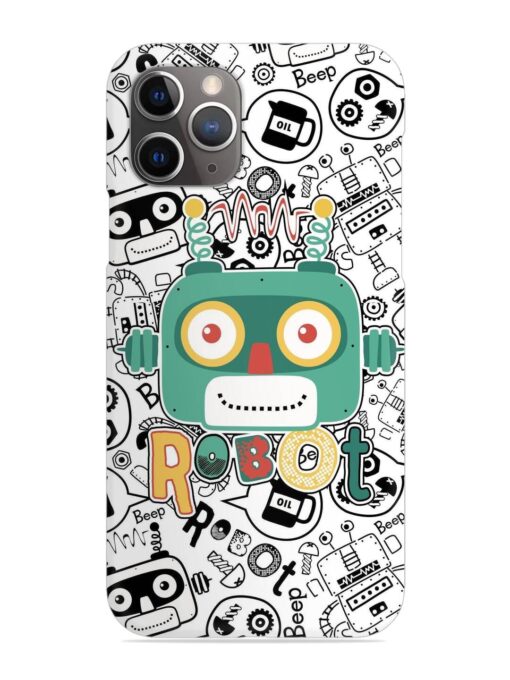 Robot Modern Seamless Pattern Snap Case for Apple Iphone 11 Pro Max Zapvi