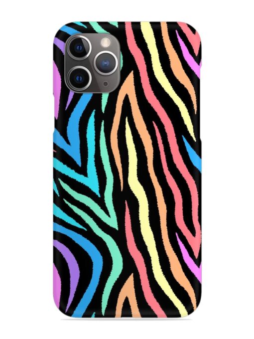 Colorful Abstract Zebra Snap Case for Apple Iphone 11 Pro Max Zapvi