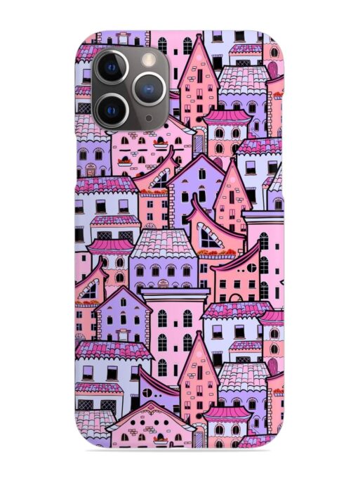 Seamless Pattern Houses Snap Case for Apple Iphone 11 Pro Max Zapvi