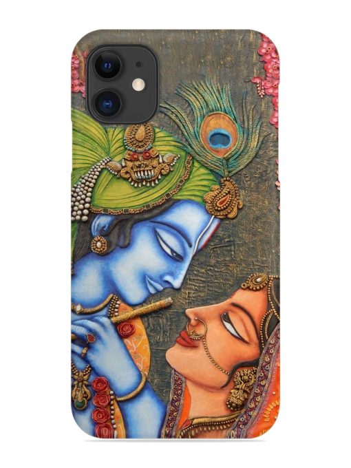 Lord Radha Krishna Flute Art Snap Case for Apple Iphone 12 Zapvi