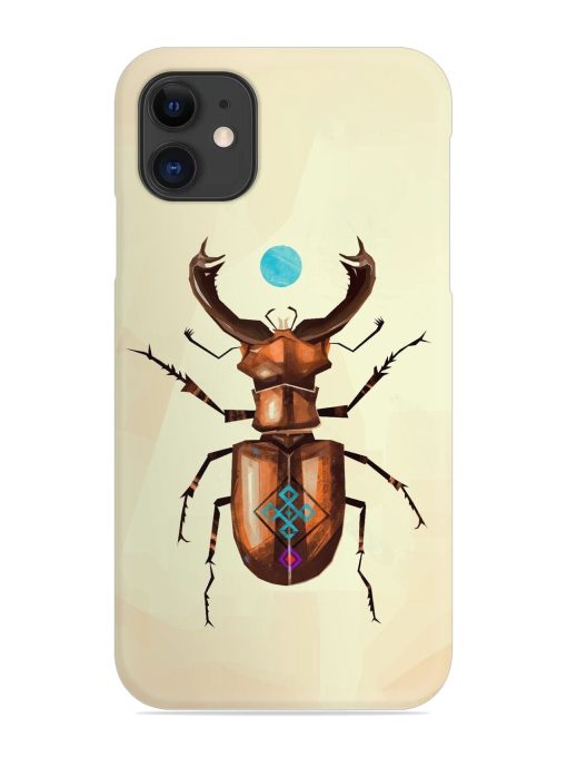 Stag Beetle Vector Snap Case for Apple Iphone 12 Zapvi