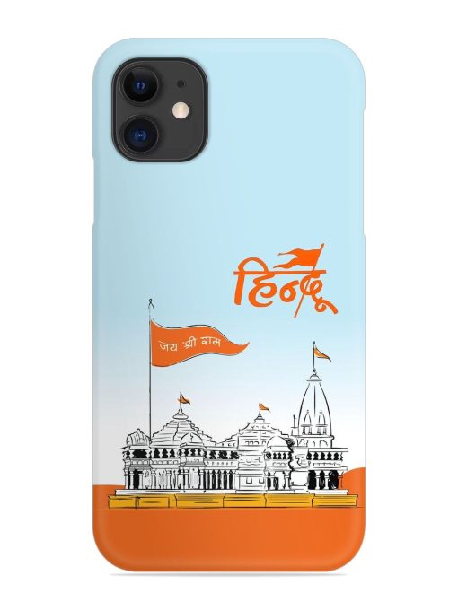 Ram Mandir Hindu Snap Case for Apple Iphone 12 Zapvi