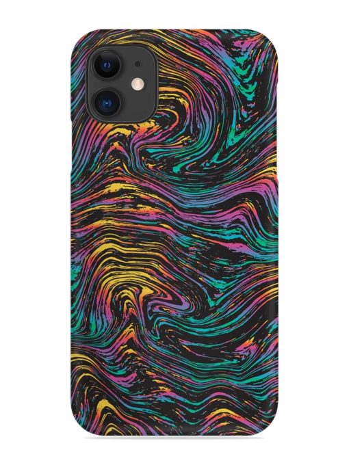 Abstract Liquid Colors Snap Case for Apple Iphone 12 Zapvi