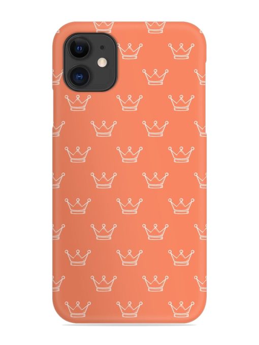 Hand Drawn Crown Snap Case for Apple Iphone 12 Zapvi