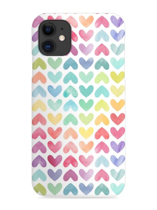 Seamless Colorful Watercolor Snap Case for Apple Iphone 12