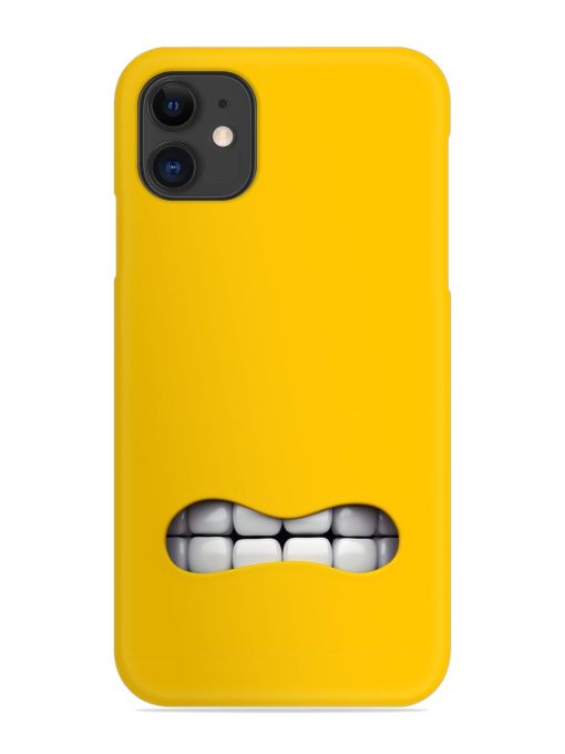 Mouth Character On Snap Case for Apple Iphone 12 Zapvi