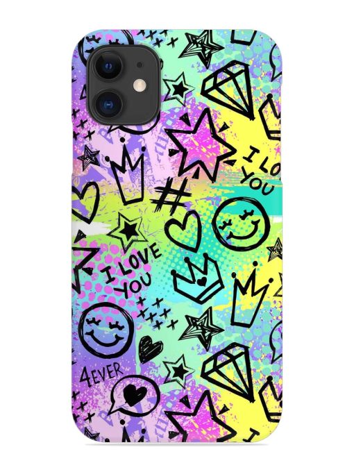 Bright Seamless Pattern Snap Case for Apple Iphone 12 Zapvi