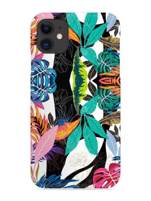 Floral Pattern Bright Snap Case for Apple Iphone 12 Zapvi