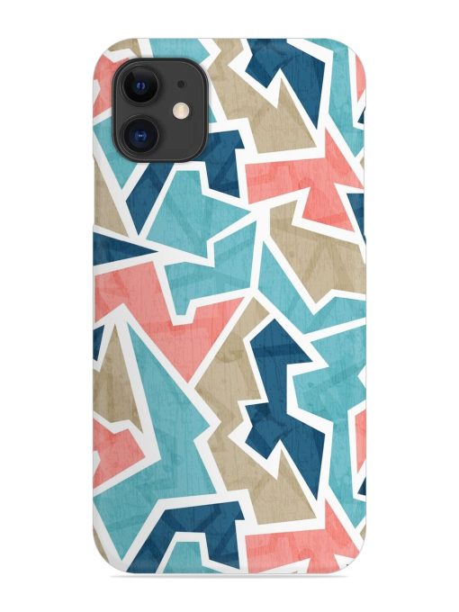 Vintage Geometric Triangle Snap Case for Apple Iphone 12