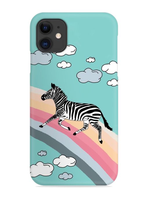 Running Zebra Snap Case for Apple Iphone 12 Zapvi