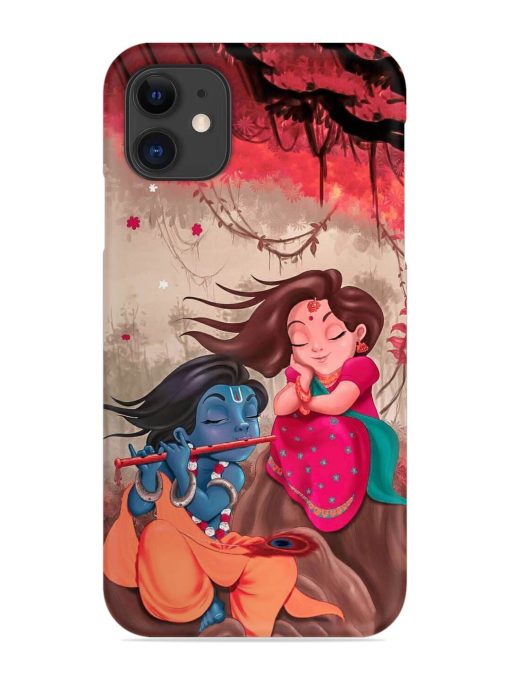 Radhe Krishna Water Art Snap Case for Apple Iphone 12 Mini Zapvi