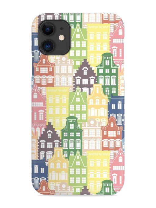 Seamless Shapes Pattern Snap Case for Apple Iphone 12 Mini Zapvi