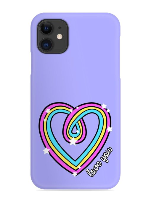 Colorful Rainbow Heart Snap Case for Apple Iphone 12 Mini Zapvi