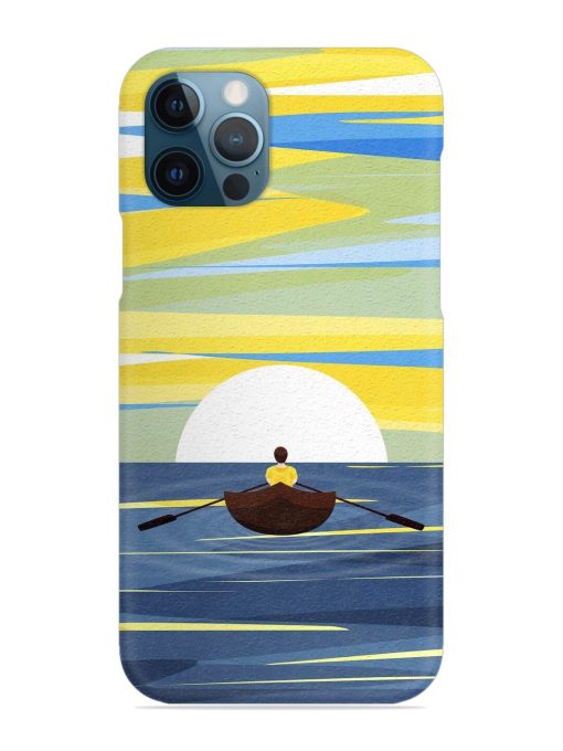 Rowing Person Ferry Paddle Snap Case for Apple Iphone 12 Pro Zapvi