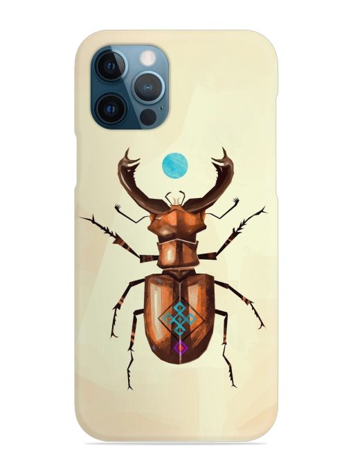 Stag Beetle Vector Snap Case for Apple Iphone 12 Pro