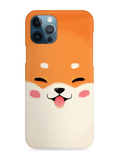 Cute Dog Face Vector Snap Case for Apple Iphone 12 Pro Zapvi