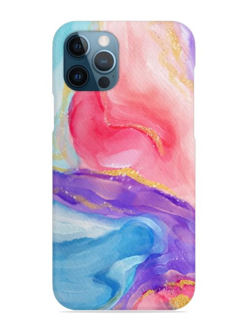 Watercolor Gradient Snap Case for Apple Iphone 12 Pro Zapvi