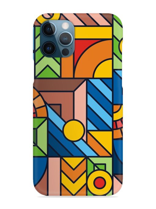 Colorful Geometric Snap Case for Apple Iphone 12 Pro