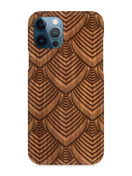 Carved Pattern On Snap Case for Apple Iphone 12 Pro Zapvi