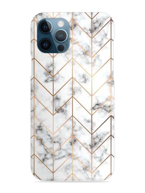 Vector Marble Texture Snap Case for Apple Iphone 12 Pro Zapvi