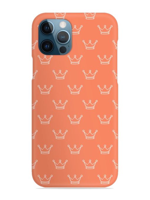 Hand Drawn Crown Snap Case for Apple Iphone 12 Pro Zapvi