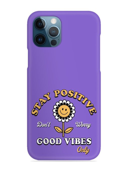 Retro Positive Flower Snap Case for Apple Iphone 12 Pro Zapvi