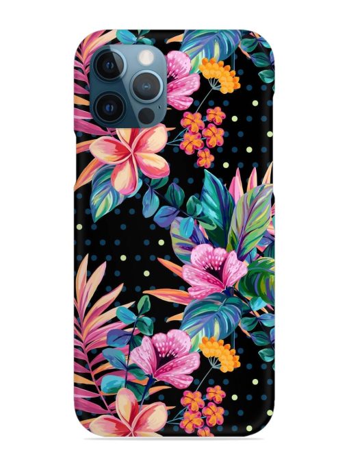 Seamless Floral Pattern Snap Case for Apple Iphone 12 Pro Zapvi