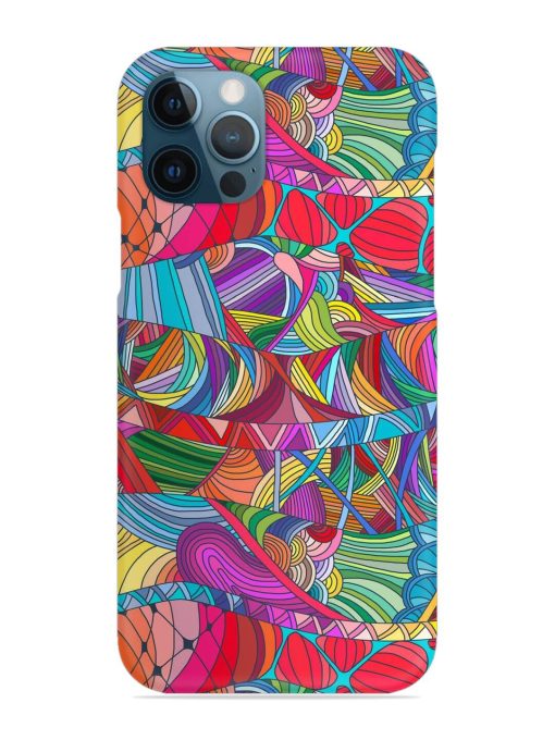 Seamless Patterns Hand Drawn Snap Case for Apple Iphone 12 Pro Zapvi