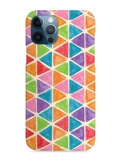 Seamless Colorful Isometric Snap Case for Apple Iphone 12 Pro Zapvi