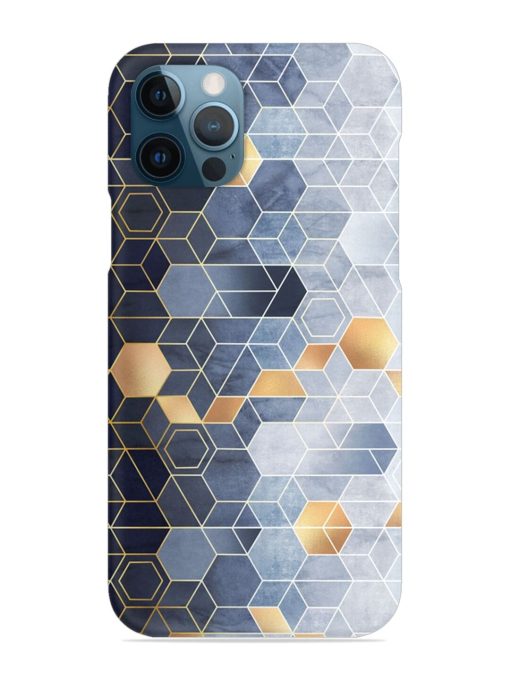 Geometric Abstraction Hexagons Snap Case for Apple Iphone 12 Pro Zapvi