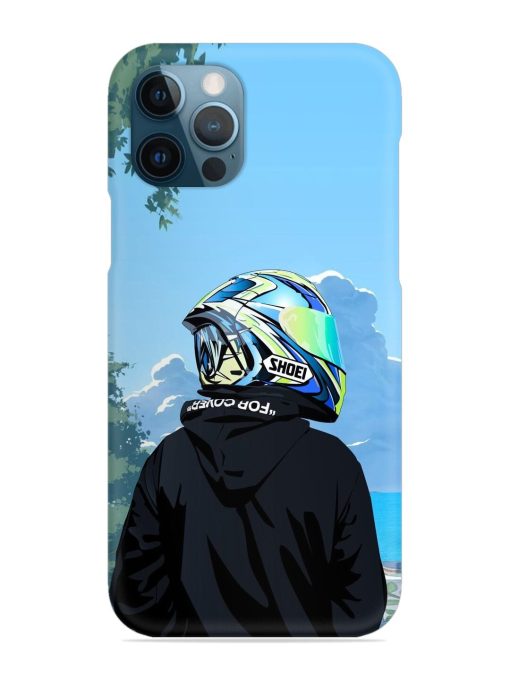 Rider With Helmet Snap Case for Apple Iphone 12 Pro