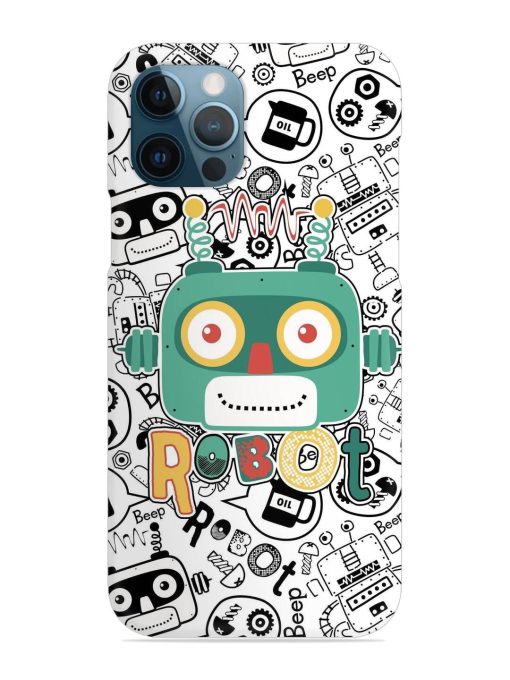 Robot Modern Seamless Pattern Snap Case for Apple Iphone 12 Pro Max