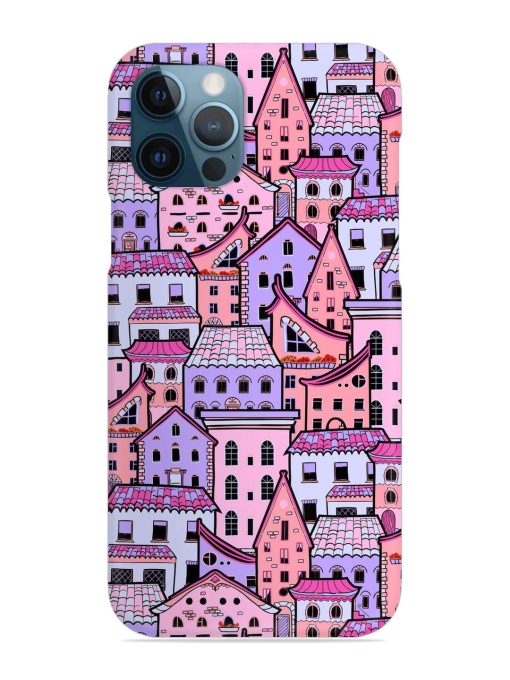 Seamless Pattern Houses Snap Case for Apple Iphone 12 Pro Max Zapvi