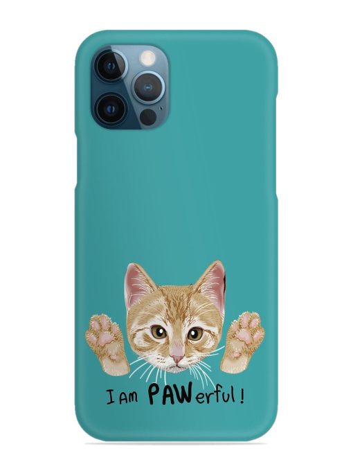 Typography Slogan Cat Snap Case for Apple Iphone 12 Pro Max Zapvi