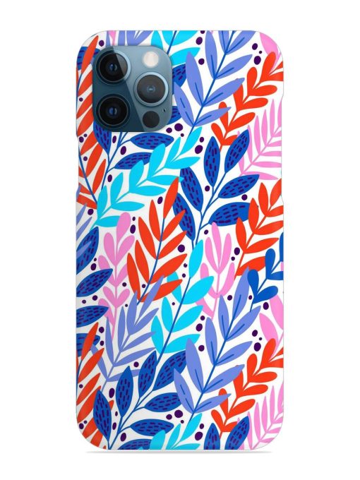 Bright Floral Tropical Snap Case for Apple Iphone 12 Pro Max Zapvi