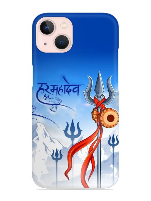 Har Har Mahadev Trishul Snap Case for Apple Iphone 13 Zapvi