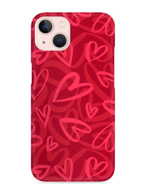 Seamless Romantic Pattern Snap Case for Apple Iphone 13