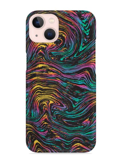 Abstract Liquid Colors Snap Case for Apple Iphone 13 Zapvi