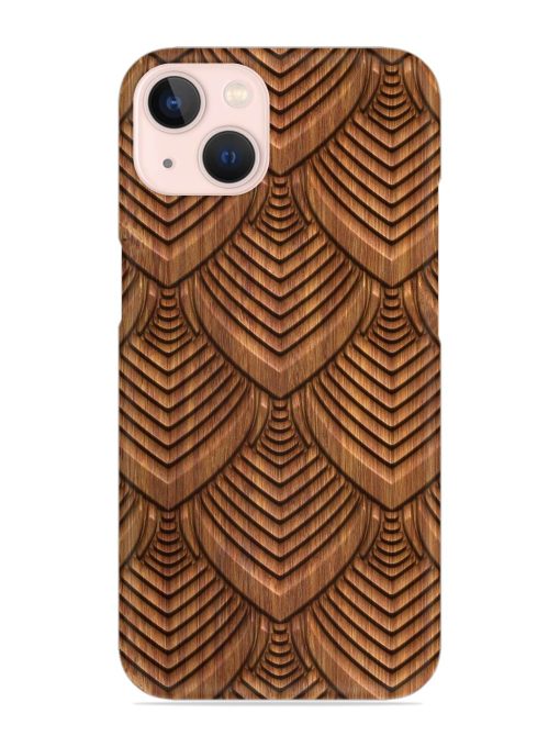 Carved Pattern On Snap Case for Apple Iphone 13 Zapvi