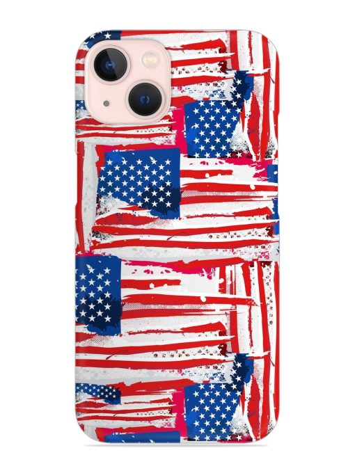 Usa Flag Seamless Snap Case for Apple Iphone 13 Zapvi