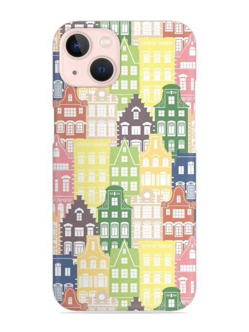 Seamless Shapes Pattern Snap Case for Apple Iphone 13 Zapvi