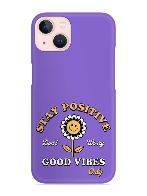 Retro Positive Flower Snap Case for Apple Iphone 13 Zapvi