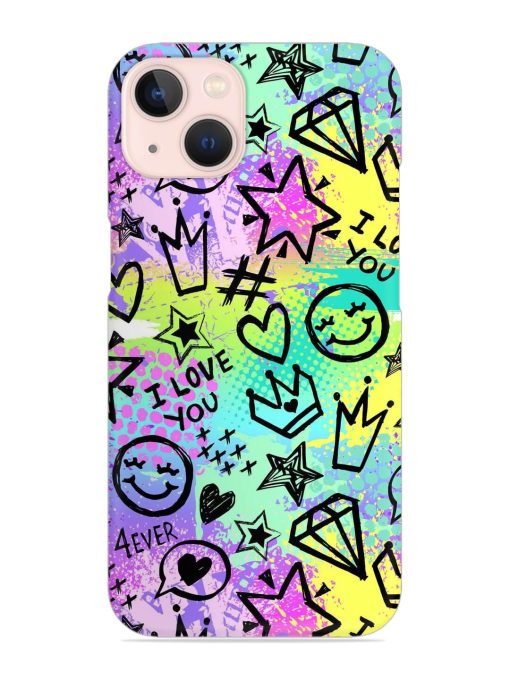 Bright Seamless Pattern Snap Case for Apple Iphone 13 Zapvi