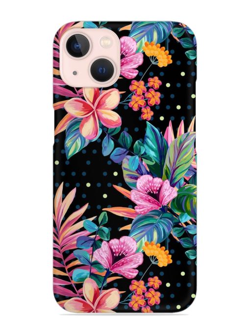 Seamless Floral Pattern Snap Case for Apple Iphone 13